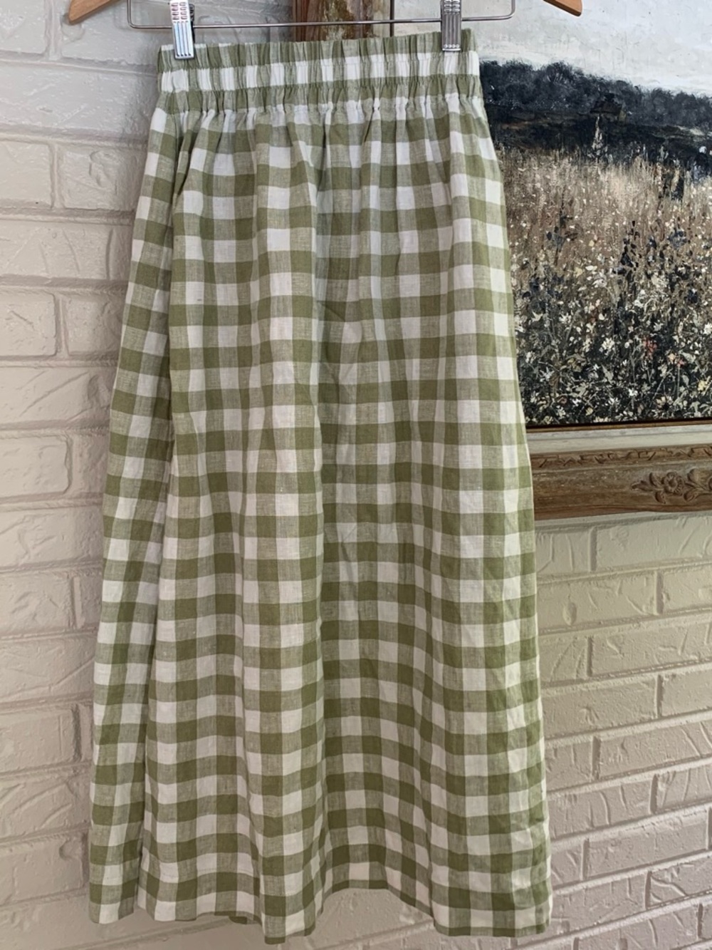 notPERFECTLINEN Laurel Gingham Sion Skirt